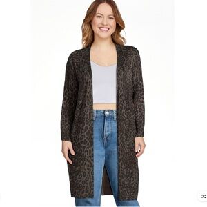 Leopard Print Cardigan - Midweight